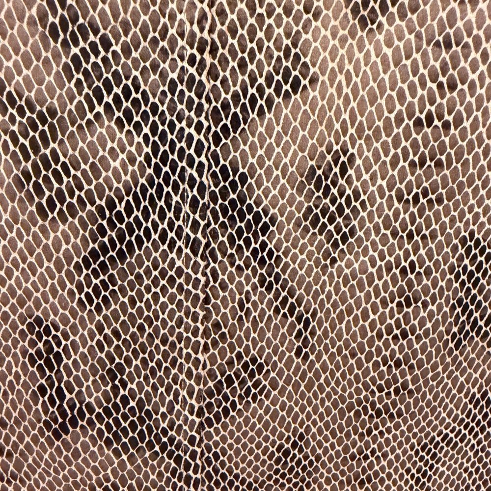 Zara Snake Print Top XL Beige Black Sleeveless Blouse Animal Print - Picture 2 of 7